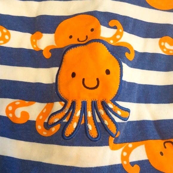 Octopus Footed Pajamas 0-3m - Picture 3 of 7